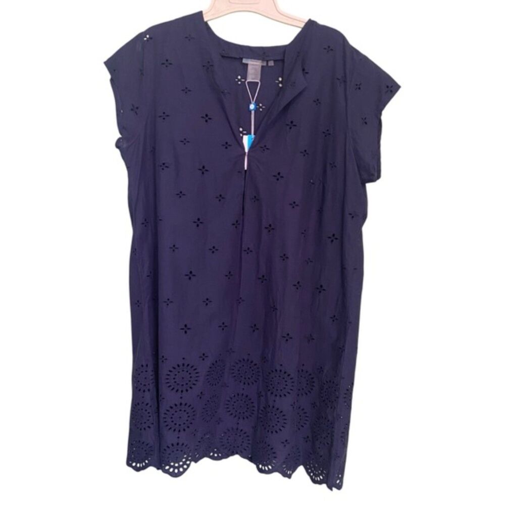 Bleu Rod Beatte Navy Eyelete Cover Up NWT Large